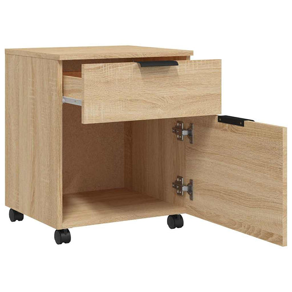 Mobiler Aktenschrank Sonoma Eiche 45x38x54 cm