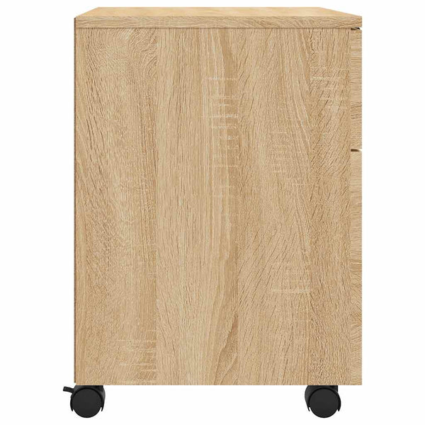 Mobiler Aktenschrank Sonoma Eiche 45x38x54 cm