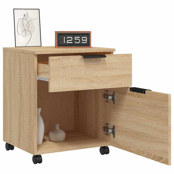 Mobiler Aktenschrank Sonoma Eiche 45x38x54 cm