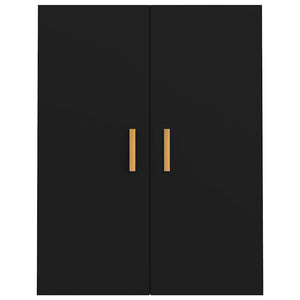 vidaXL Meuble haut noir 69,5x34x90 cm