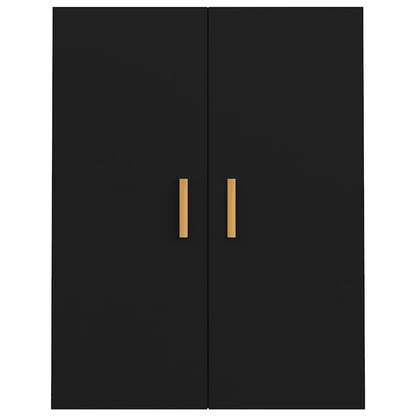 vidaXL Meuble haut noir 69,5x34x90 cm