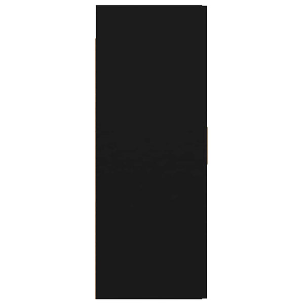 vidaXL Meuble haut noir 69,5x34x90 cm