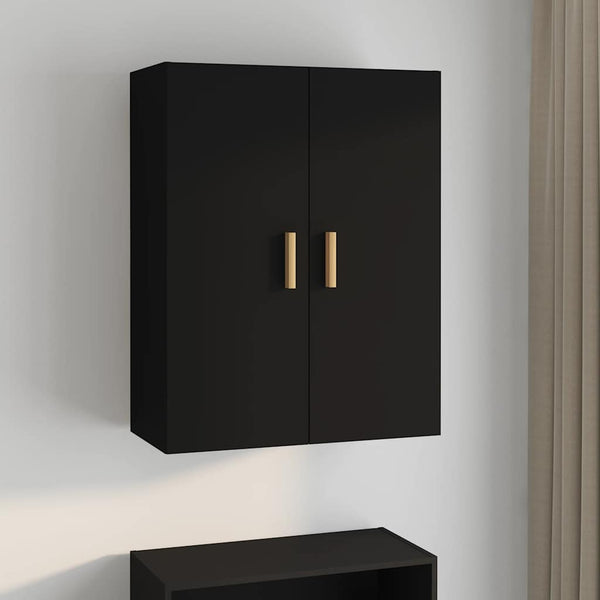 vidaXL Meuble haut noir 69,5x34x90 cm
