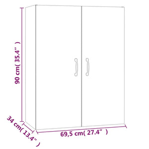 Hängeschrank Sonoma Eiche 69,5x90 cm