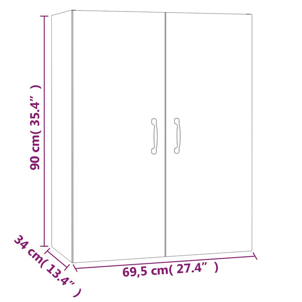 Hängeschrank Sonoma Eiche 69,5x90 cm