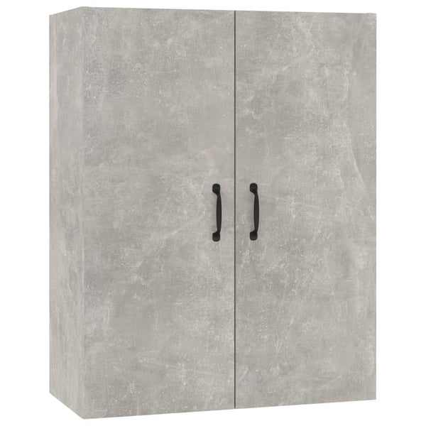 vidaXL Meuble Haut Gris Ciment 69,5x34x90 cm Bois d'ingénierie
