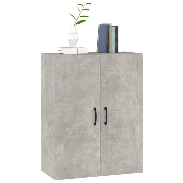 vidaXL Meuble Haut Gris Ciment 69,5x34x90 cm Bois d'ingénierie