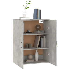 vidaXL Meuble Haut Gris Ciment 69,5x34x90 cm Bois d'ingénierie