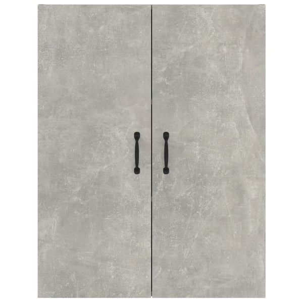 vidaXL Meuble Haut Gris Ciment 69,5x34x90 cm Bois d'ingénierie