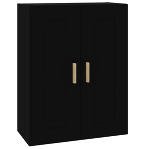 Schwarzer Wandschrank 69,5x32,5x90 cm
