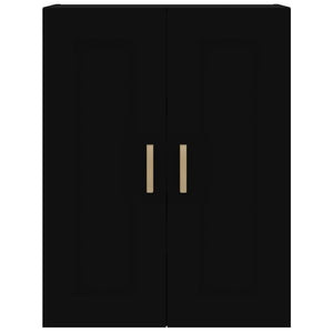 Schwarzer Wandschrank 69,5x32,5x90 cm