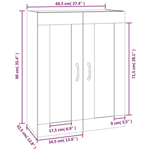 Hängeschrank Sonoma-Eiche 90 cm
