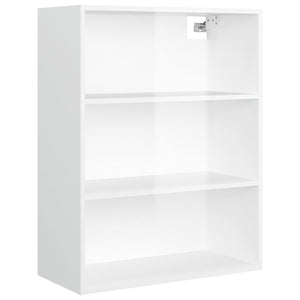 Hängeschrank Hochglanz Weiß 69,5x32,5x90 cm