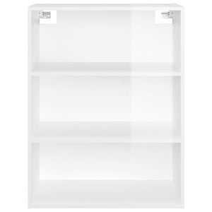 Hängeschrank Hochglanz Weiß 69,5x32,5x90 cm