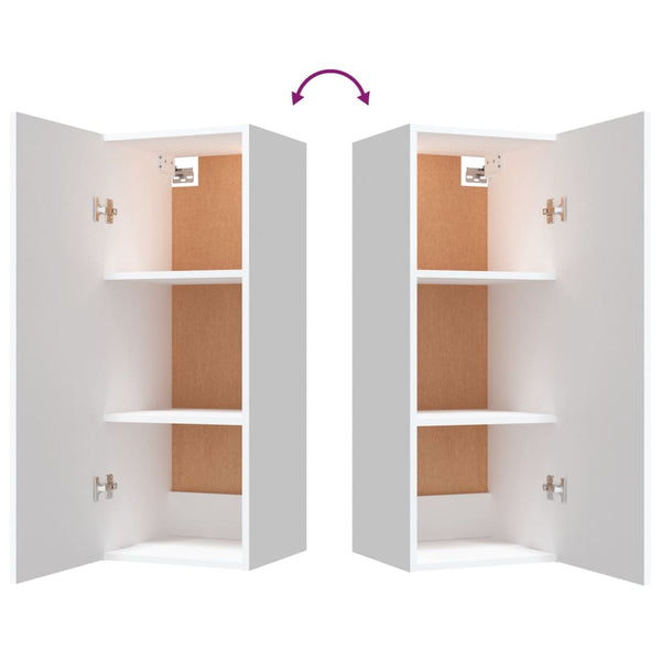 Hängeschrank Weiß 34,5x34x90 cm