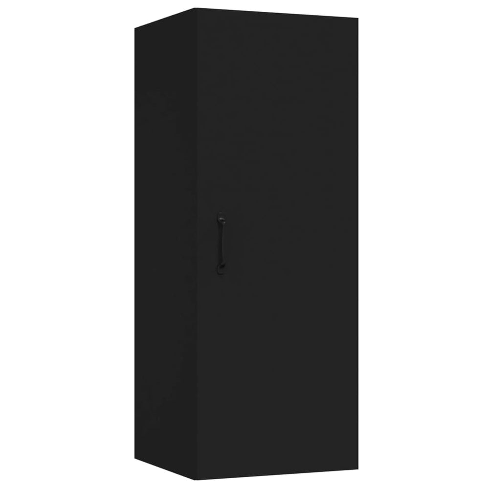 Schwarzer Hängeschrank 34,5x34x90 cm