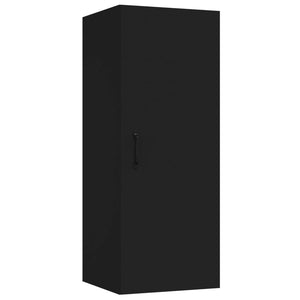 Schwarzer Hängeschrank 34,5x34x90 cm