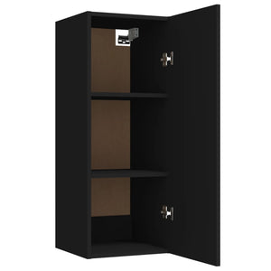 Schwarzer Hängeschrank 34,5x34x90 cm