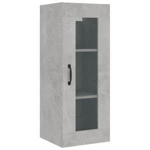 Hängeschrank Betongrau 34,5x34x90 cm