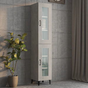 Hängeschrank Betongrau 34,5x34x90 cm