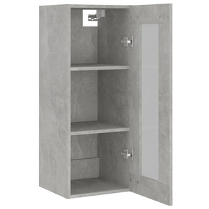 Hängeschrank Betongrau 34,5x34x90 cm