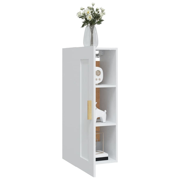 Weißer Wandschrank 35x34x90 cm