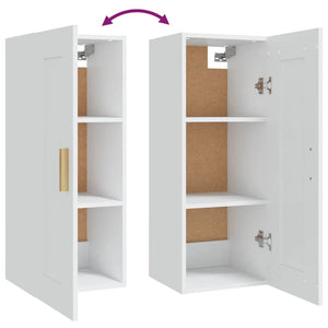 Weißer Wandschrank 35x34x90 cm