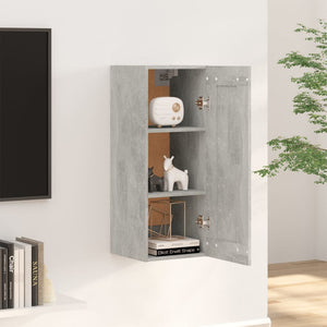 Wandschrank Betongrau 35x34x90 cm