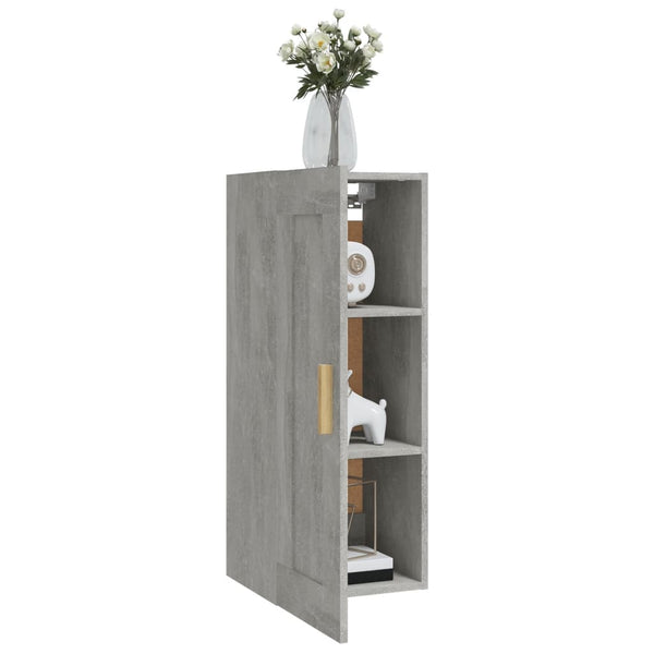 Wandschrank Betongrau 35x34x90 cm