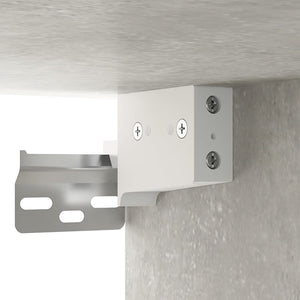 Wandschrank Betongrau 35x34x90 cm