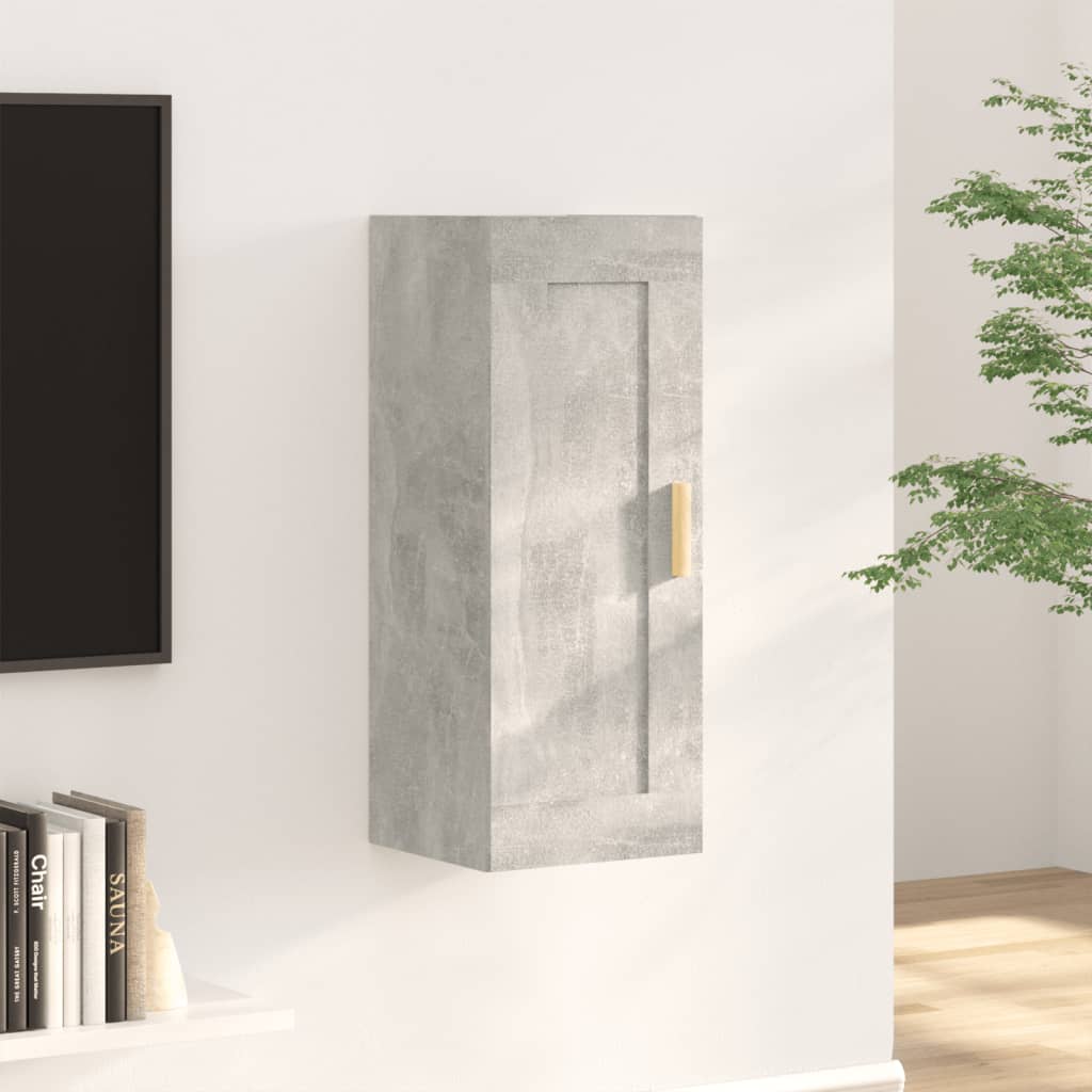 Wandschrank Betongrau 35x34x90 cm