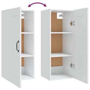 Hängeschrank Weiß 35x34x90 cm