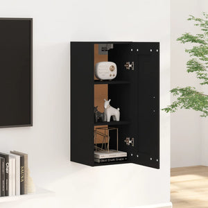 Hängeschrank Schwarz 35x34x90 cm