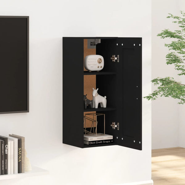 Hängeschrank Schwarz 35x34x90 cm