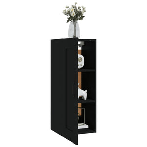 Hängeschrank Schwarz 35x34x90 cm