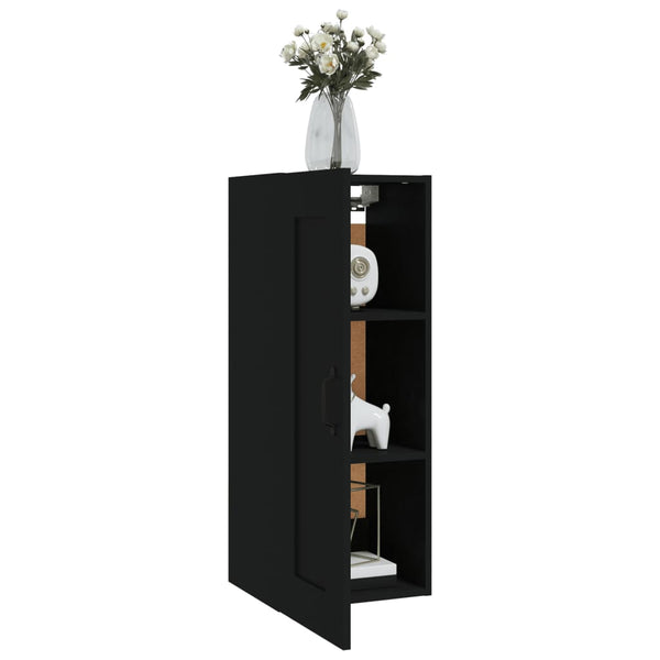 Hängeschrank Schwarz 35x34x90 cm