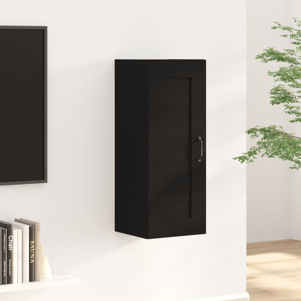 Hängeschrank Schwarz 35x34x90 cm