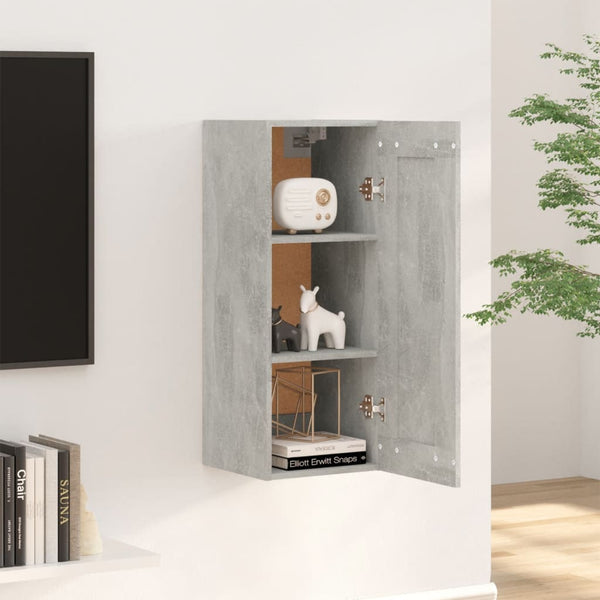 Hängeschrank Betongrau 35x34x90 cm