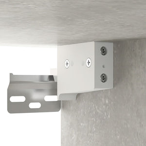 Hängeschrank Betongrau 35x34x90 cm