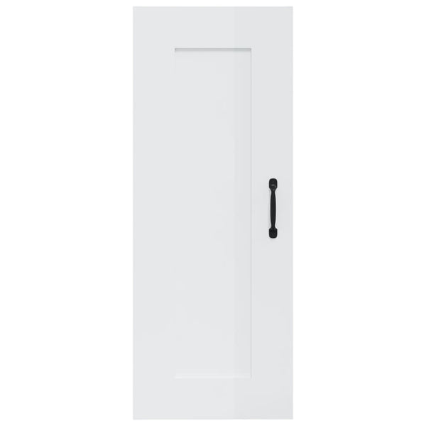Hängeschrank Weiß Hochglanz 35x90 cm