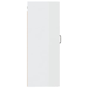 Hängeschrank Weiß Hochglanz 35x90 cm