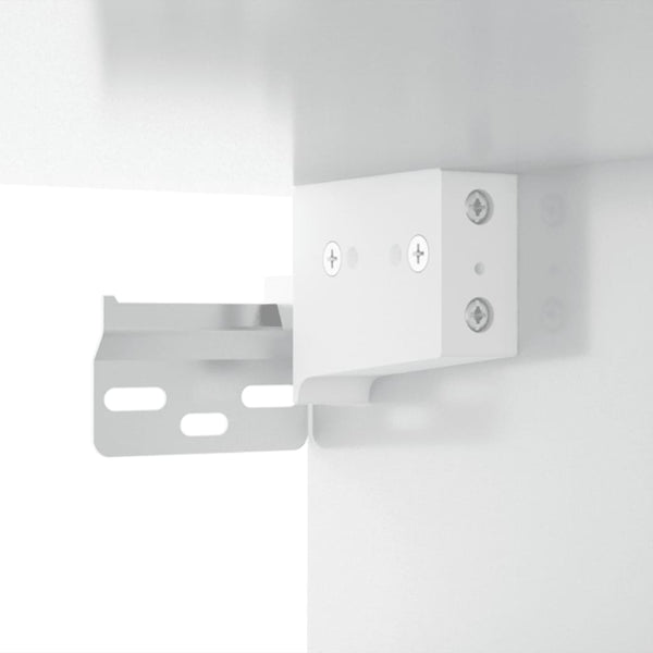 Hängeschrank Weiß Hochglanz 35x90 cm