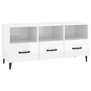 TV-Schrank Hochglanz Weiß 102 cm