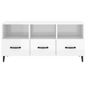 TV-Schrank Hochglanz Weiß 102 cm