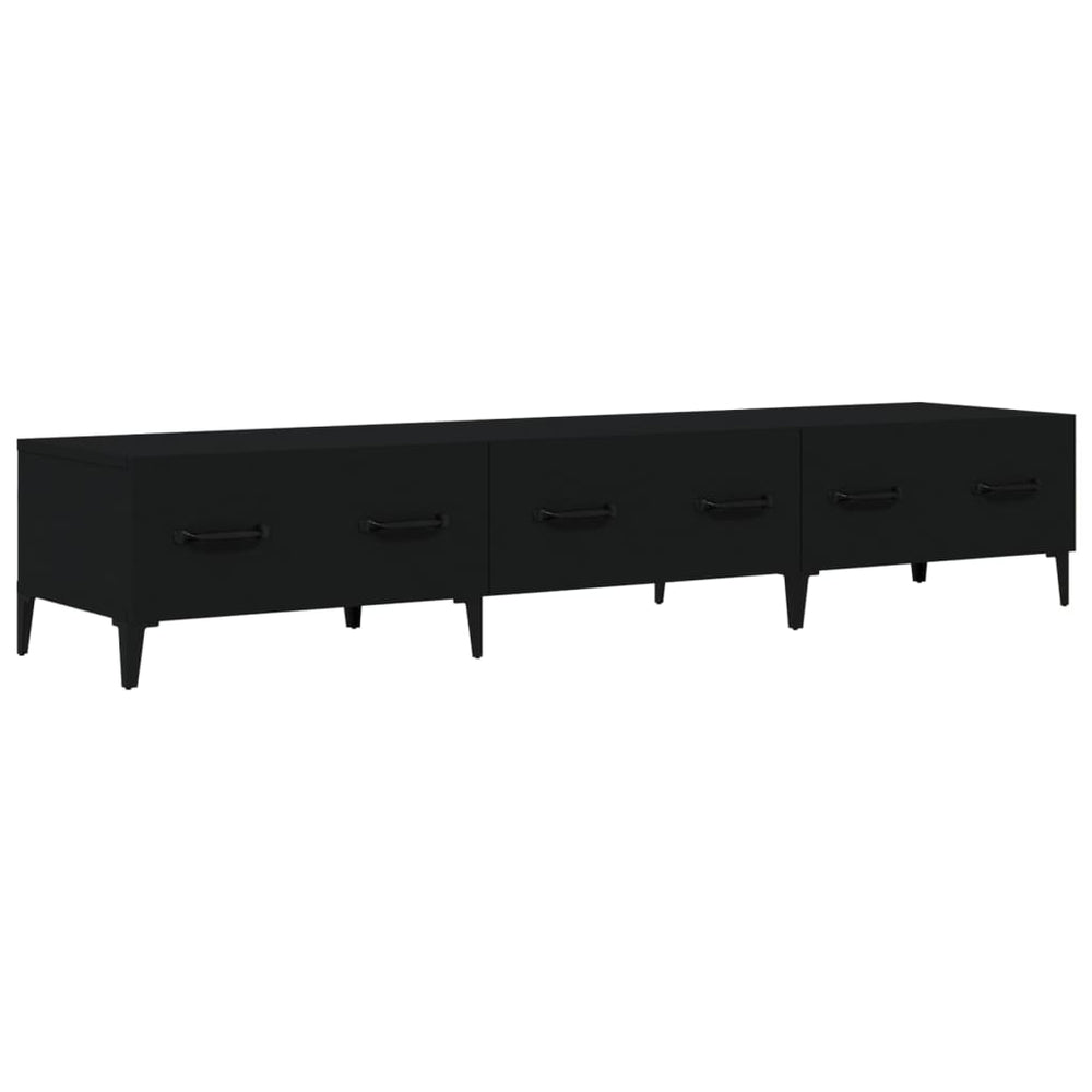 Schwarzer TV-Schrank 150 cm