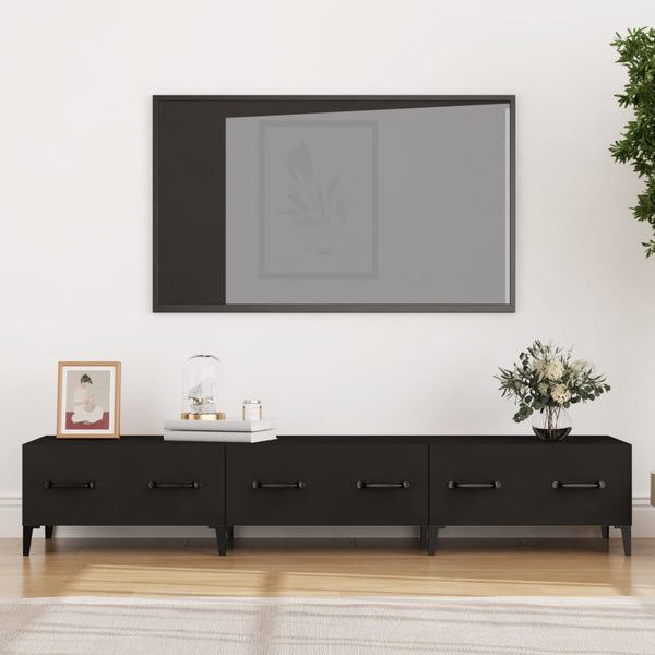 Schwarzer TV-Schrank 150 cm