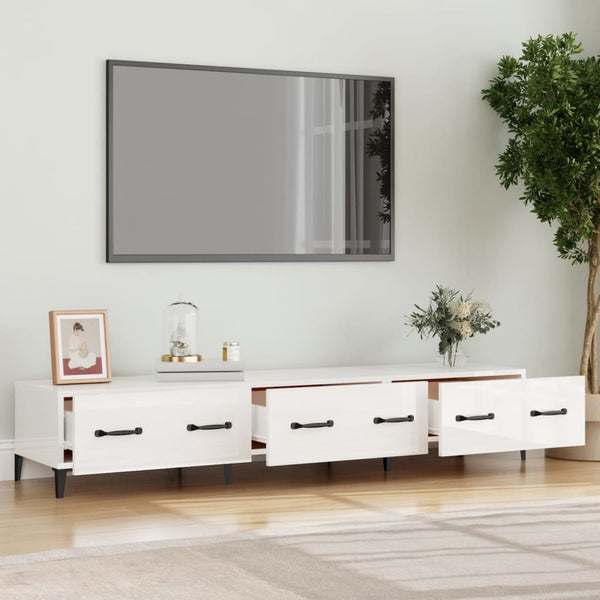 TV-Schrank Hochglanz Weiß 150 cm
