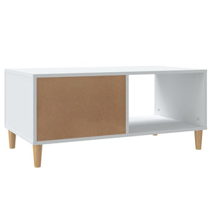 Weißer Couchtisch 89,5x50x40 cm