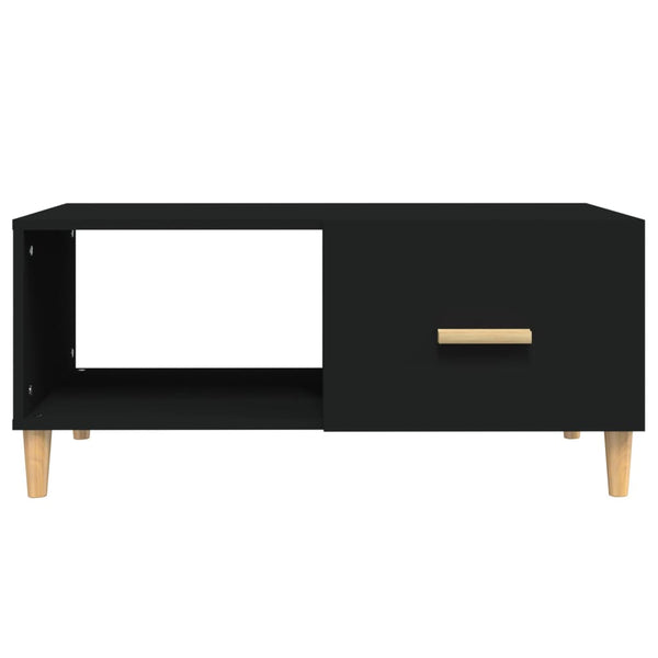 Schwarzer Couchtisch 89,5x50x40 cm
