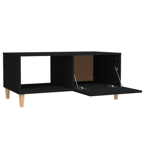 Schwarzer Couchtisch 89,5x50x40 cm